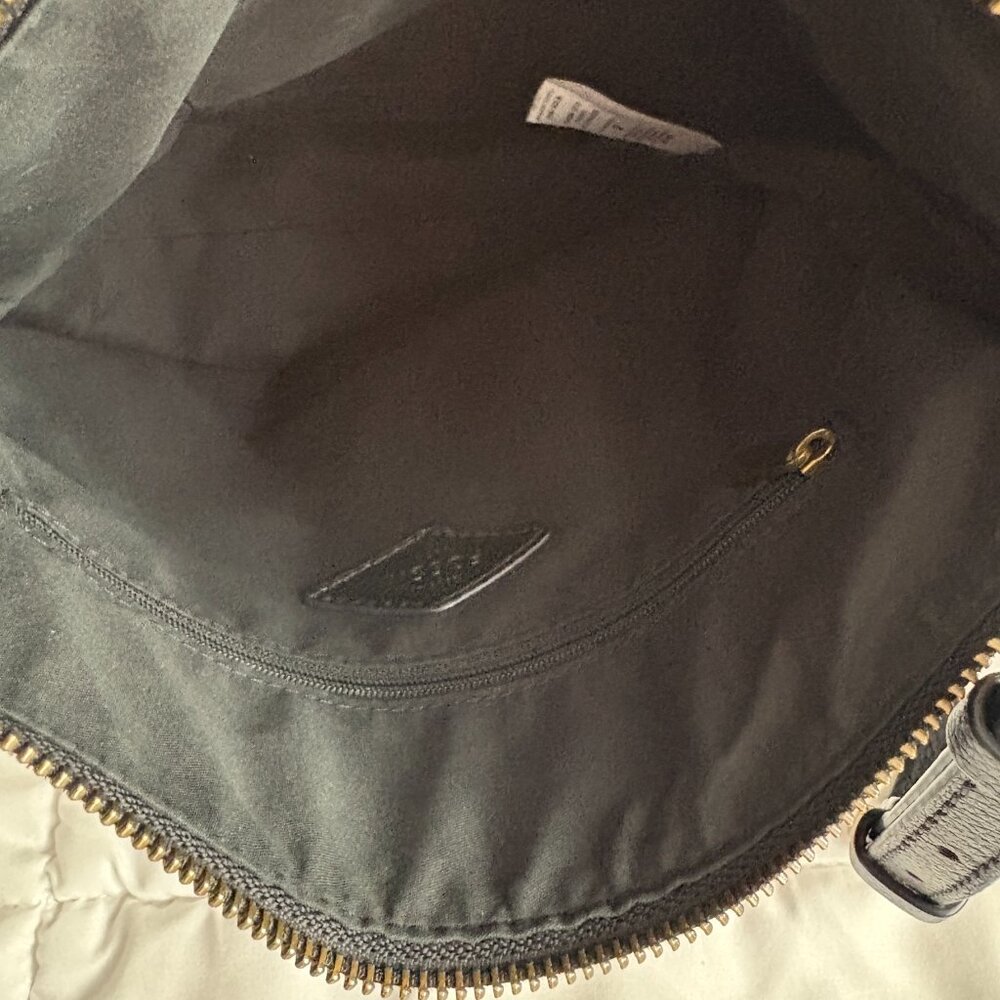 Fossil Jori Black Leather Purse Small Crossbody Gold Toned Hardware - Picture 8 of 13